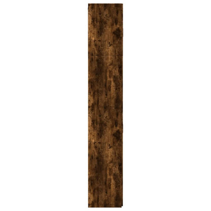 Hoge kast 80x42,5x249 cm bewerkt hout gerookt eikenkleurig