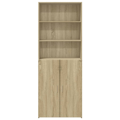 Hoge Kast 70X42,5X185 Cm Bewerkt Hout Kleurig Sonoma eiken