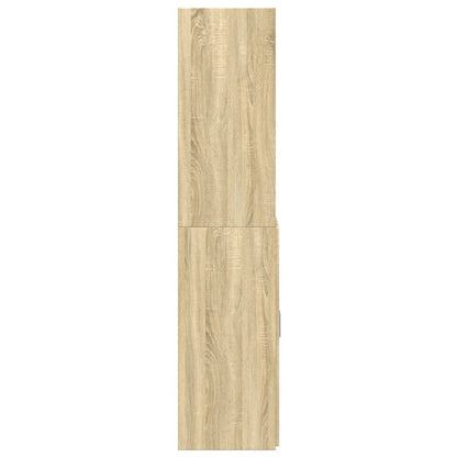 Hoge Kast 70X42,5X185 Cm Bewerkt Hout Kleurig Sonoma eiken