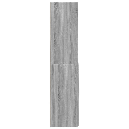 Hoge kast 70x42,5x185 cm bewerkt hout grijs sonoma eikenkleurig