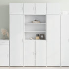 Tall cabinet 80x42.5x185 cm treated wood white