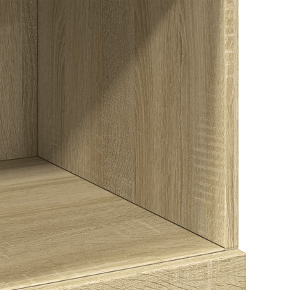 Hoge kast 80x42,5x124 cm bewerkt hout sonoma eikenkleurig
