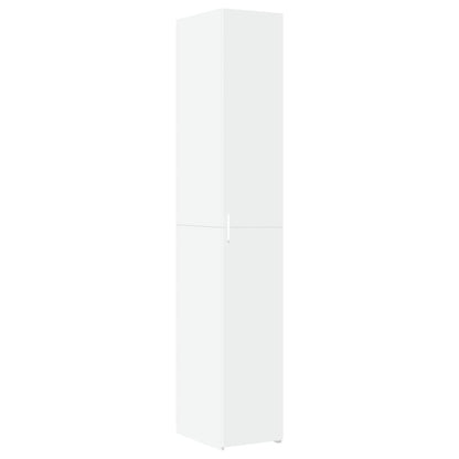 Hoge kast 30x42,5x185 cm bewerkt hout wit