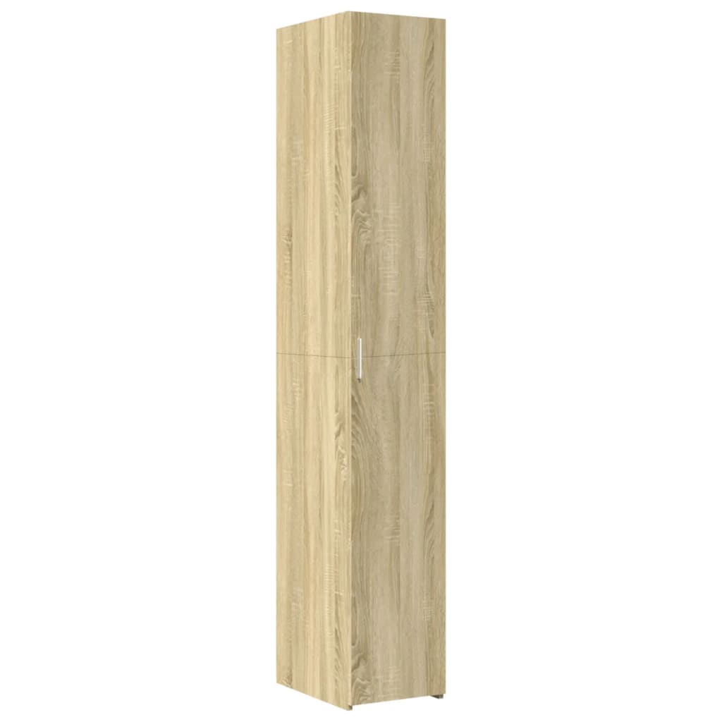 Hoge kast 30x42,5x185 cm bewerkt hout sonoma eikenkleurig