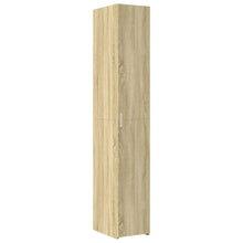 Hoge kast 30x42,5x185 cm bewerkt hout sonoma eikenkleurig