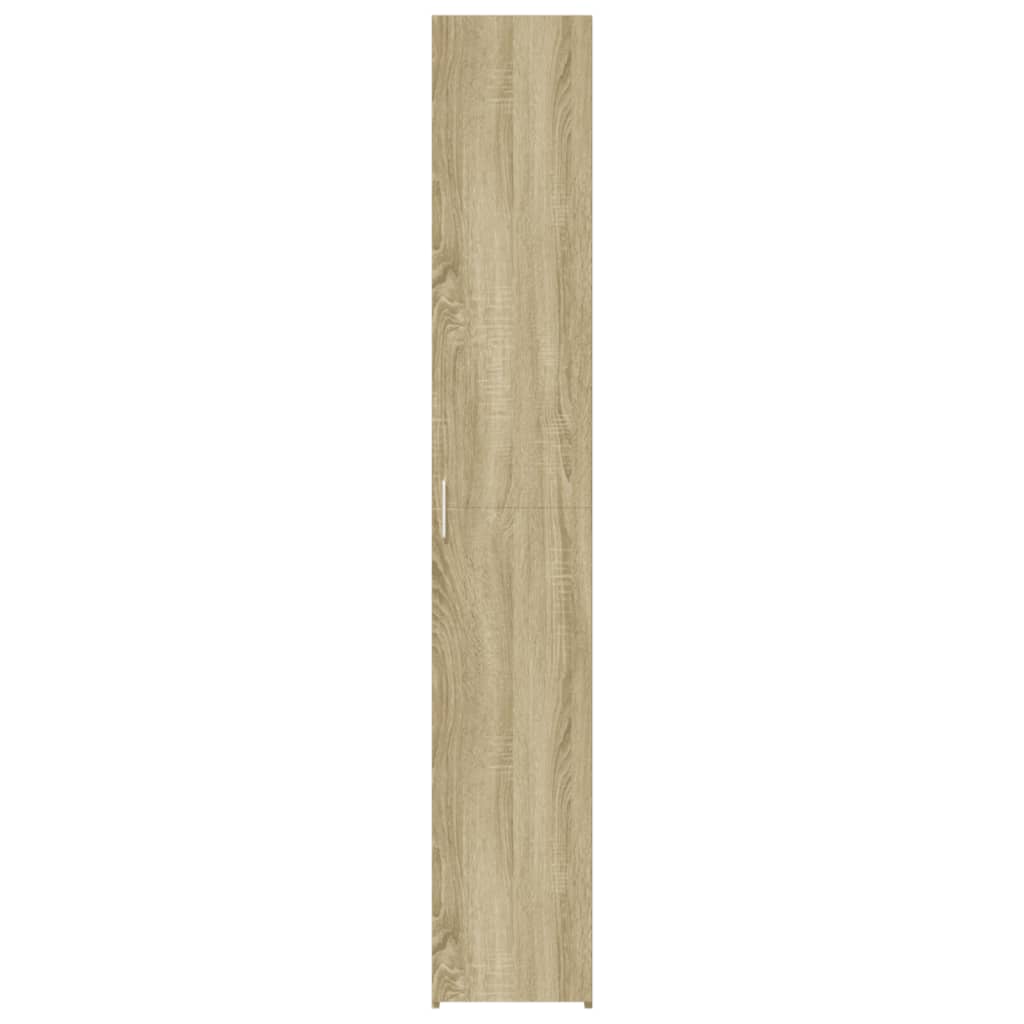 Hoge kast 30x42,5x185 cm bewerkt hout sonoma eikenkleurig