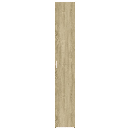 Hoge kast 30x42,5x185 cm bewerkt hout sonoma eikenkleurig
