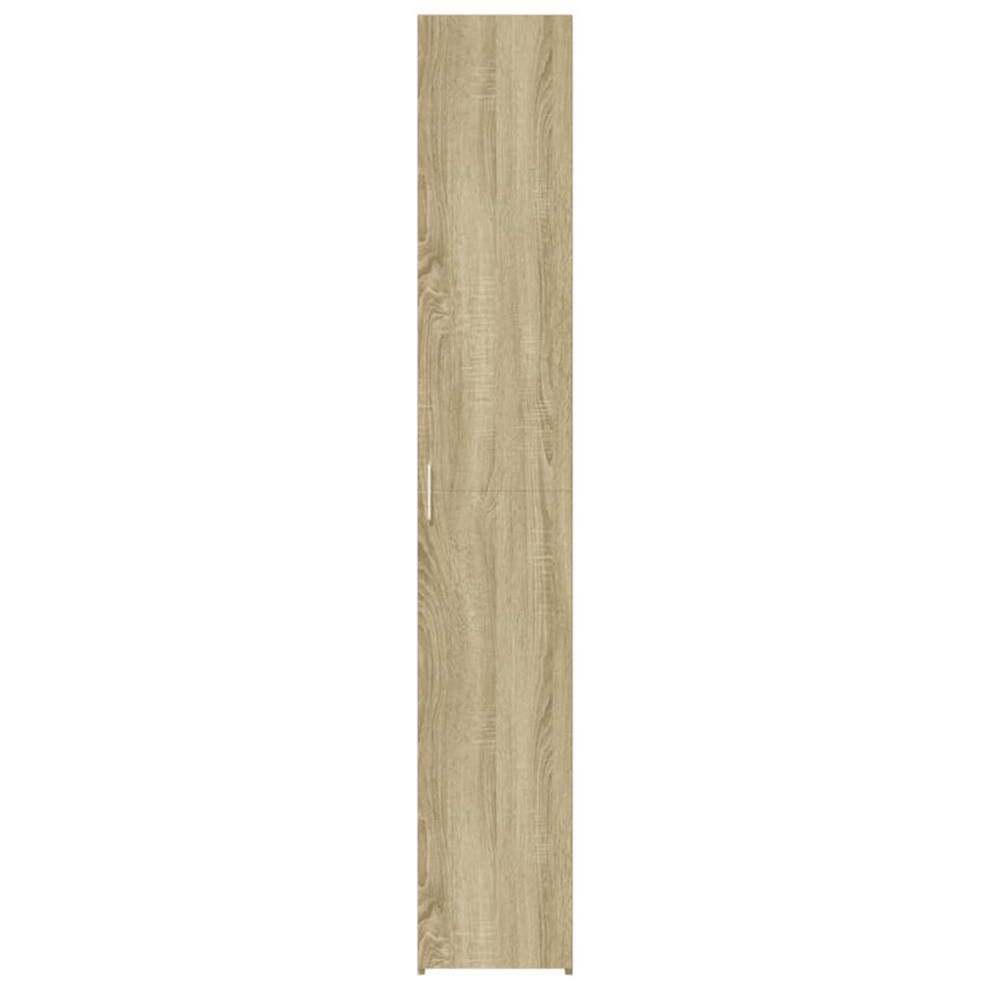 Hoge kast 30x42,5x185 cm bewerkt hout sonoma eikenkleurig