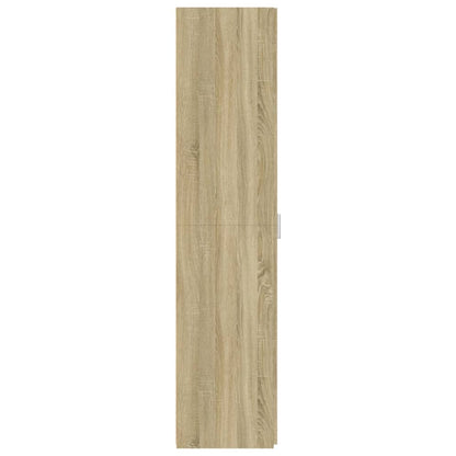 Hoge kast 30x42,5x185 cm bewerkt hout sonoma eikenkleurig