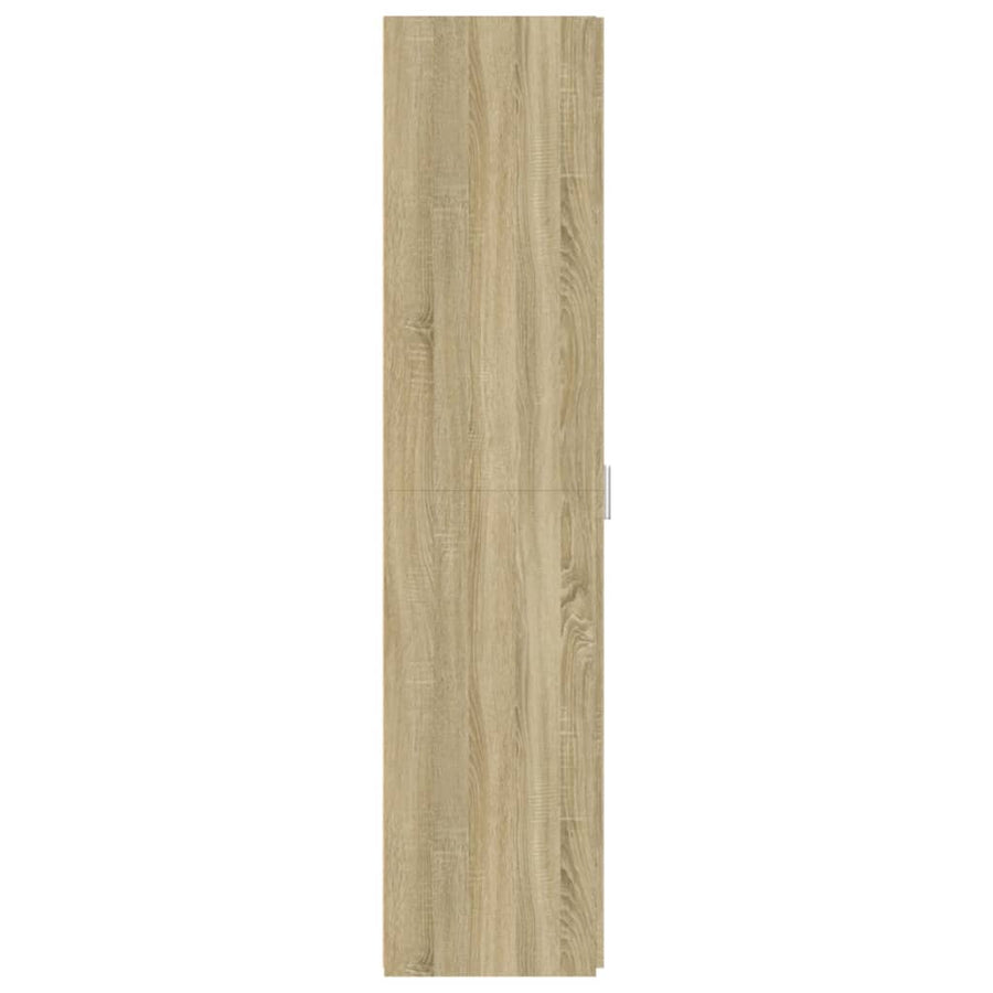 Hoge kast 30x42,5x185 cm bewerkt hout sonoma eikenkleurig
