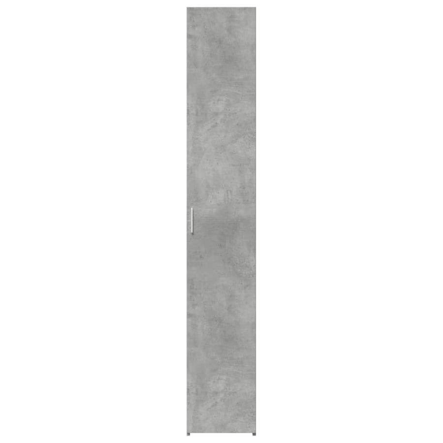 Hoge kast 30x42,5x185 cm bewerkt hout betongrijs