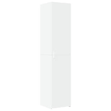 Hoge kast 40x42,5x185 cm bewerkt hout wit