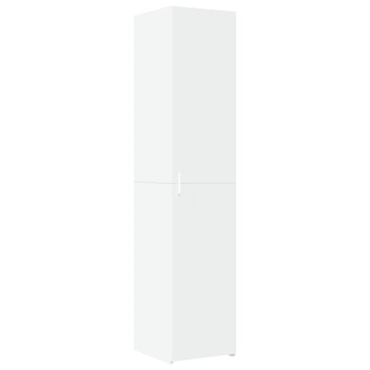Hoge kast 40x42,5x185 cm bewerkt hout wit