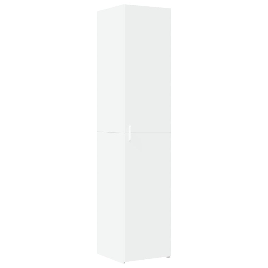 Hoge kast 40x42,5x185 cm bewerkt hout wit
