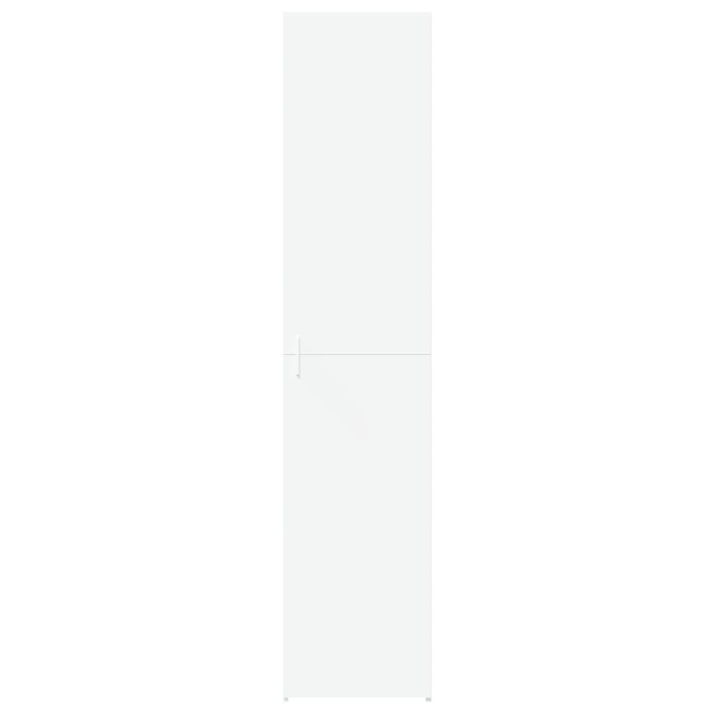 Hoge kast 40x42,5x185 cm bewerkt hout wit
