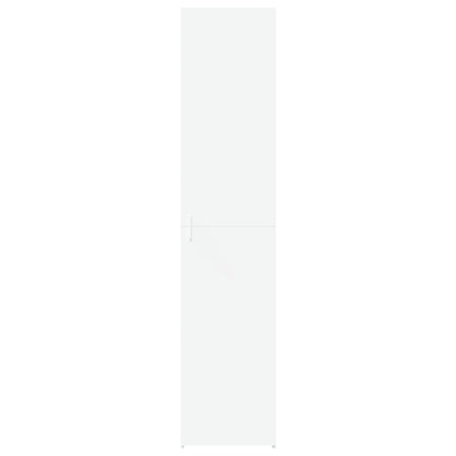 Hoge kast 40x42,5x185 cm bewerkt hout wit