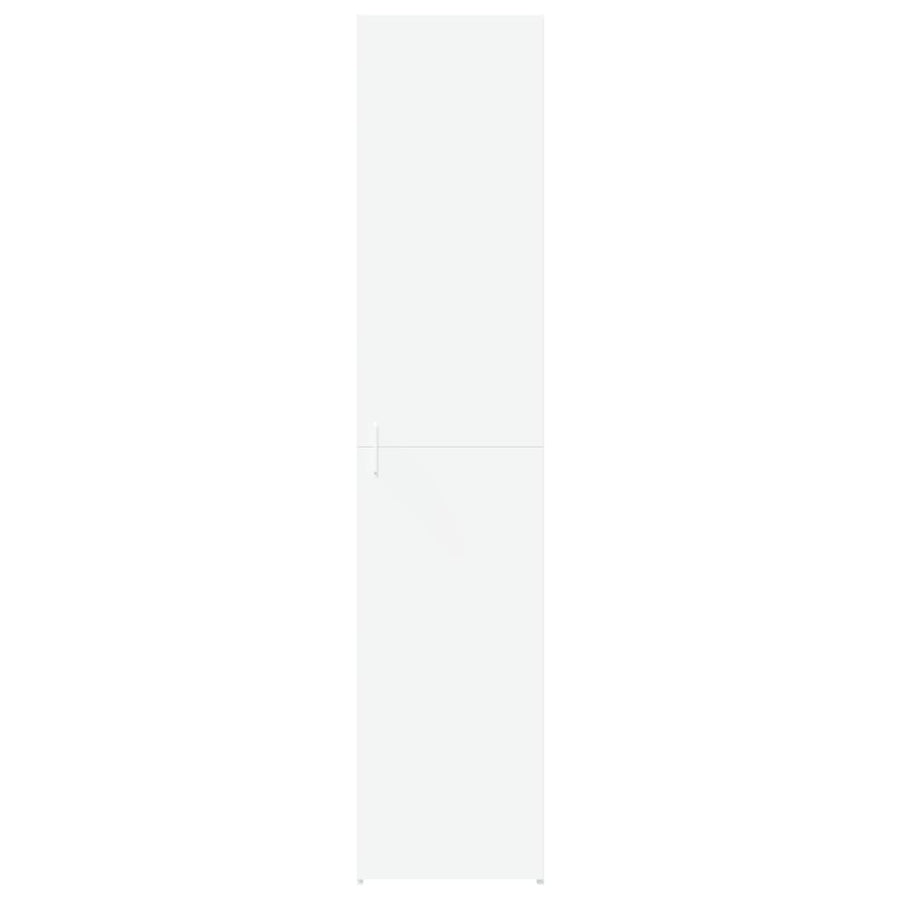 Hoge kast 40x42,5x185 cm bewerkt hout wit