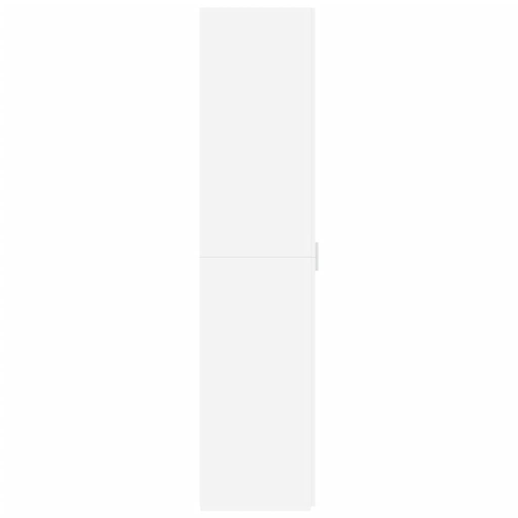 Hoge kast 40x42,5x185 cm bewerkt hout wit