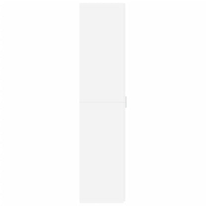 Hoge kast 40x42,5x185 cm bewerkt hout wit