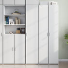 Tall cabinet 40x42.5x185 cm carved wood white