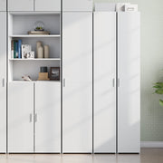 Hoge kast 40x42,5x185 cm bewerkt hout wit