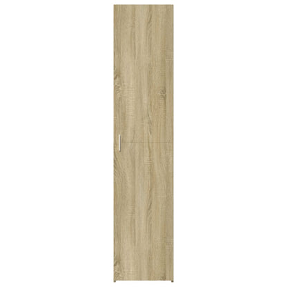Hoge kast 40x42,5x185 cm bewerkt hout sonoma eikenkleurig