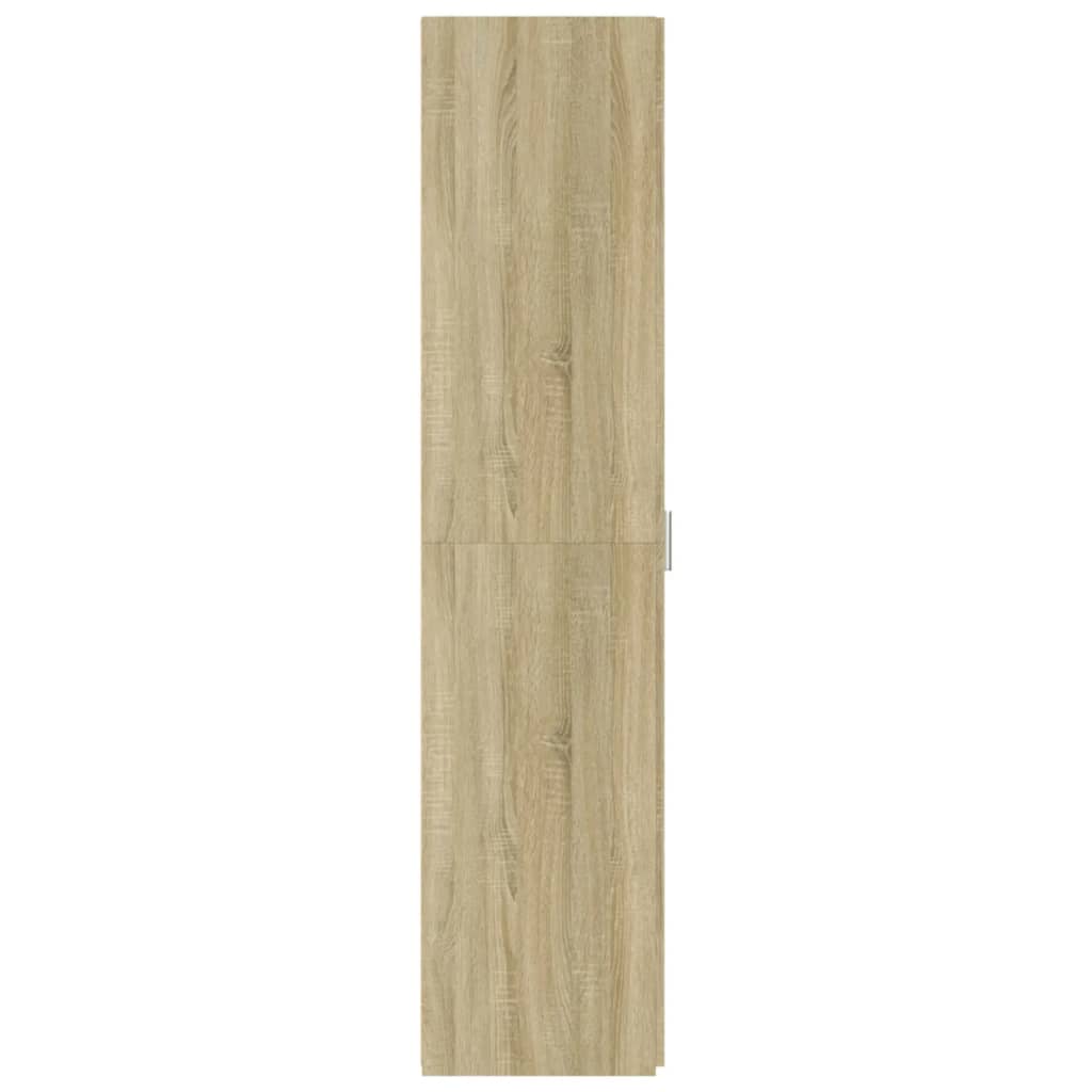 Hoge kast 40x42,5x185 cm bewerkt hout sonoma eikenkleurig
