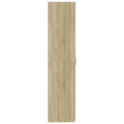 Hoge kast 40x42,5x185 cm bewerkt hout sonoma eikenkleurig