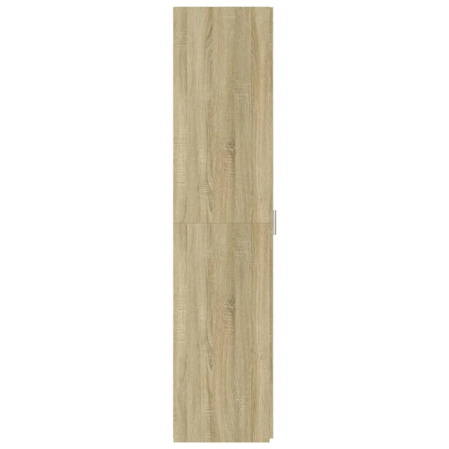 Hoge kast 40x42,5x185 cm bewerkt hout sonoma eikenkleurig
