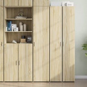 Hoge kast 40x42,5x185 cm bewerkt hout sonoma eiken