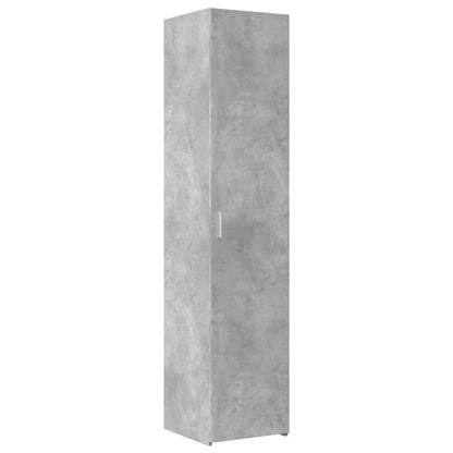 Hoge kast 40x42,5x185 cm bewerkt hout betongrijs