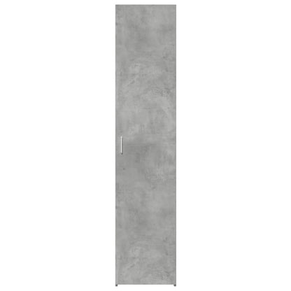Hoge kast 40x42,5x185 cm bewerkt hout betongrijs