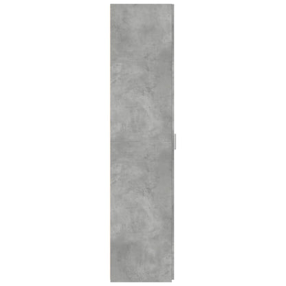 Hoge kast 40x42,5x185 cm bewerkt hout betongrijs