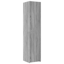 Hoge kast 40x42,5x185 cm bewerkt hout grijs sonoma eikenkleur
