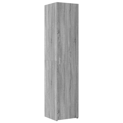 Hoge kast 40x42,5x185 cm bewerkt hout grijs sonoma eikenkleur