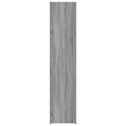 Hoge kast 40x42,5x185 cm bewerkt hout grijs sonoma eikenkleur