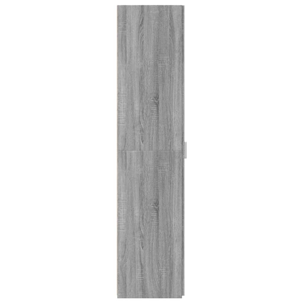 Hoge kast 40x42,5x185 cm bewerkt hout grijs sonoma eikenkleur