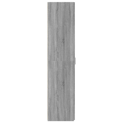 Hoge kast 40x42,5x185 cm bewerkt hout grijs sonoma eikenkleur