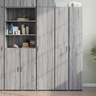 Hoge kast 40x42,5x185 cm bewerkt hout grijs sonoma eiken