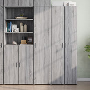 Hoge kast 40x42,5x185 cm bewerkt hout grijs sonoma eiken