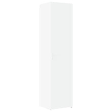Hoge kast 45x42,5x185 cm bewerkt hout wit