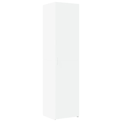 Hoge kast 45x42,5x185 cm bewerkt hout wit