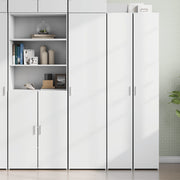 Hoge kast 45x42,5x185 cm bewerkt hout wit