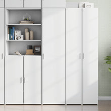 Hoge kast 45x42,5x185 cm bewerkt hout wit