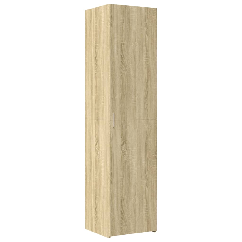 Hoge kast 45x42,5x185 cm bewerkt hout sonoma eikenkleurig