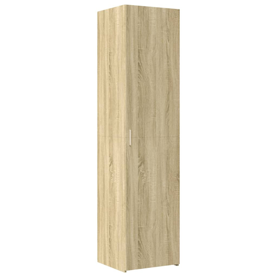Hoge kast 45x42,5x185 cm bewerkt hout sonoma eikenkleurig