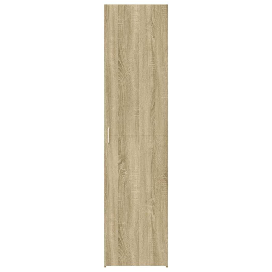 Hoge kast 45x42,5x185 cm bewerkt hout sonoma eikenkleurig