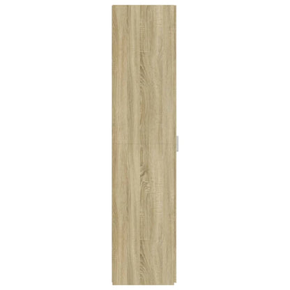 Hoge kast 45x42,5x185 cm bewerkt hout sonoma eikenkleurig