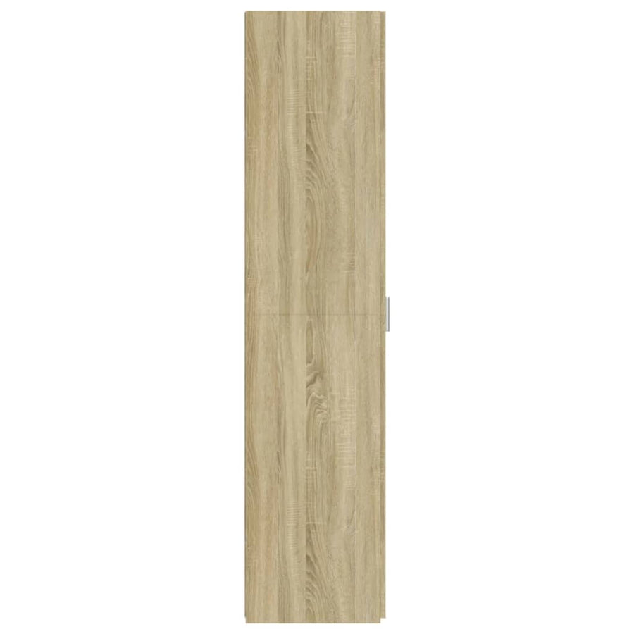 Hoge kast 45x42,5x185 cm bewerkt hout sonoma eikenkleurig