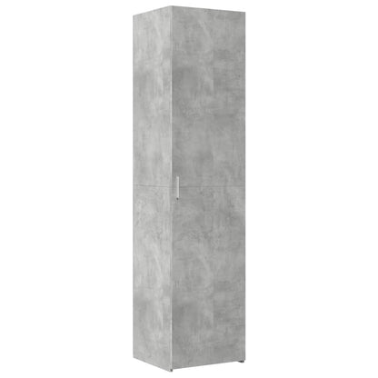 Hoge kast 45x42,5x185 cm bewerkt hout betongrijs